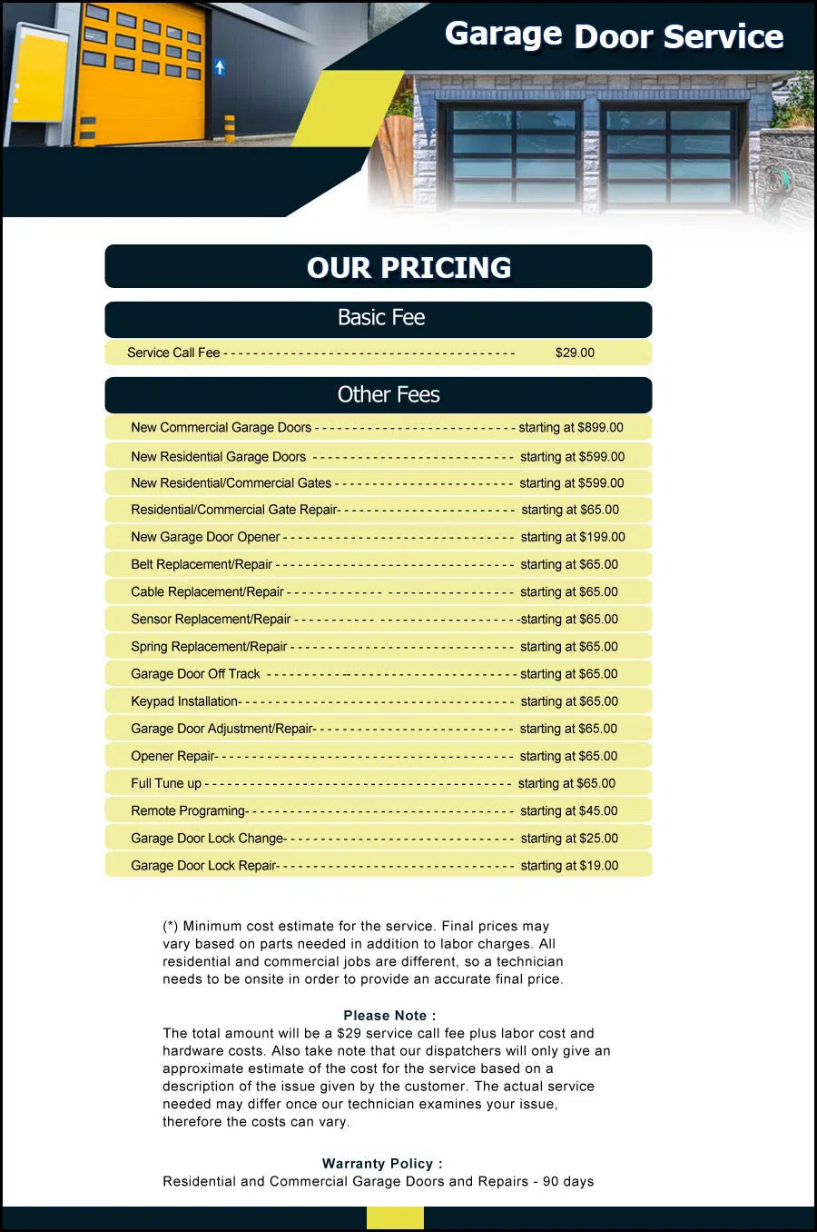 Garage Door & Opener Repairs Bryn Athyn, PA 215-902-9555